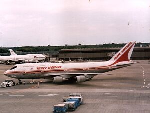 Mein erstes Flugzeug nach Japan, 1996 - Air India