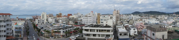 Panorama des Hauptortes von Ishigaki