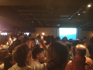 Public Viewing in Roppongi am 5. Juli