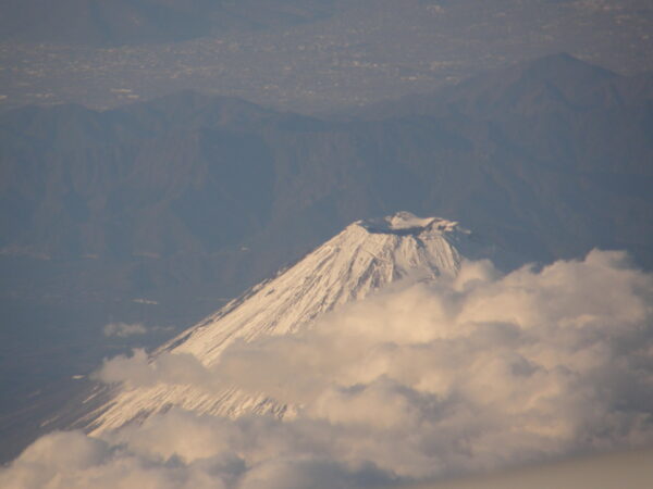 Fuji-san vom Flugzeug aus