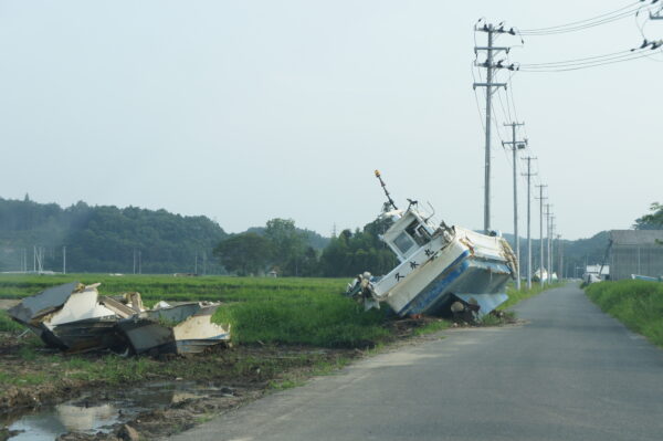 2 km landeinwärts in Minami-Sōma, Fukushima
