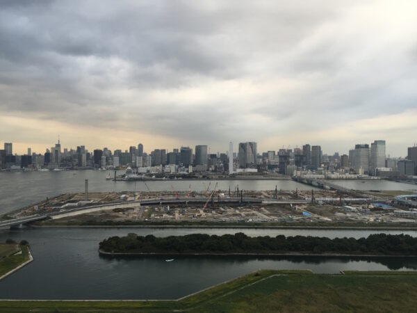 Die Baustelle des neuen Marktes auf Toyosu (aufgenommen im November 2014)
