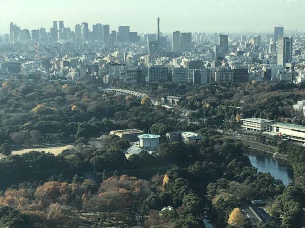 Westteil des Kaiserpalastes, dahinter: Shinjuku