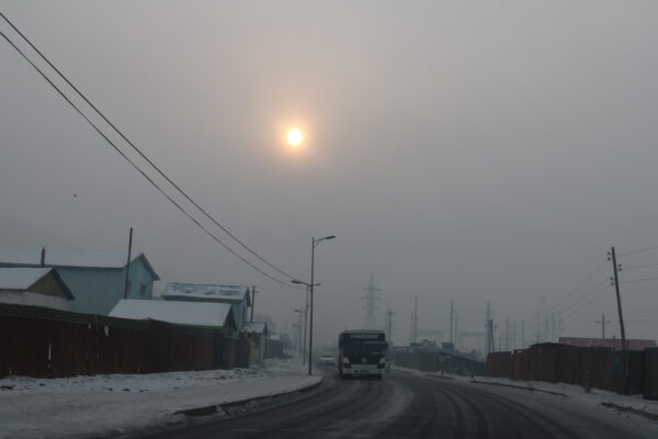 Smog im Ger-Viertel (an einem klaren Wintertag!)