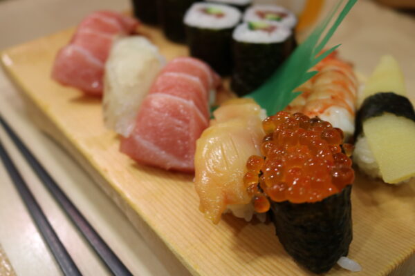 Hauptgrund für die meisten Besucher: Sushi.