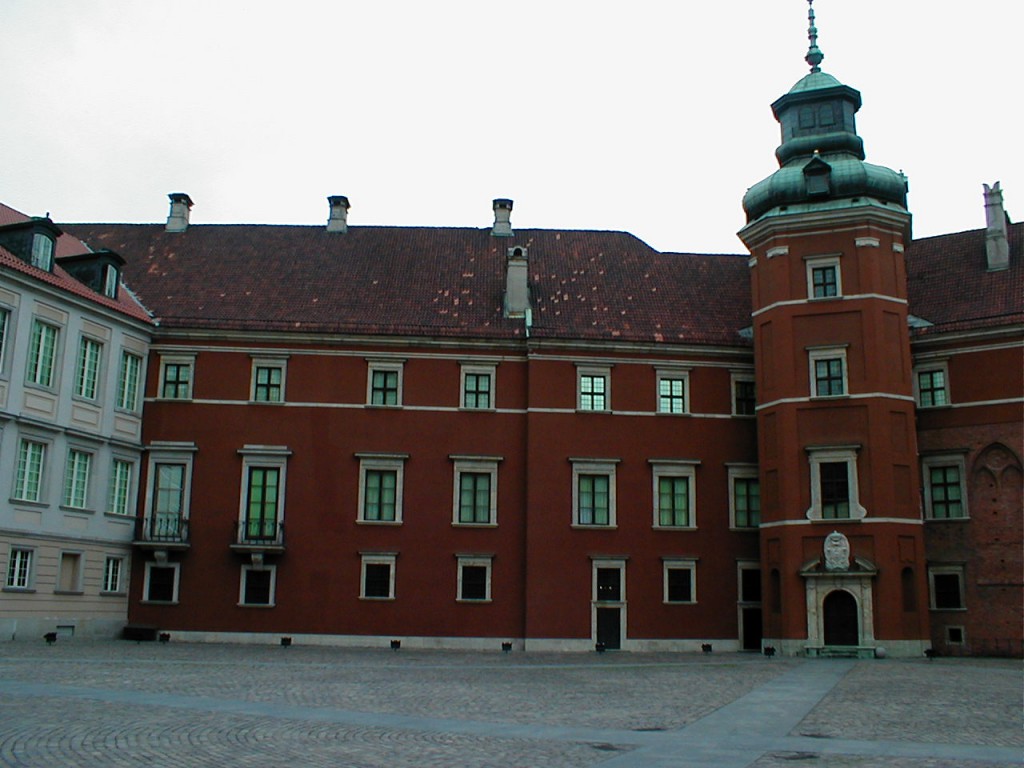 ワルシャワの王宮の中庭