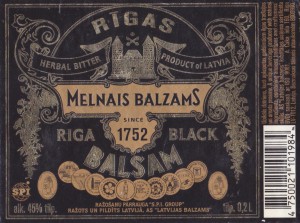 Balsam （バルサム、＝香油）という真っ黒のハーブ・リキュール