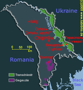 Clickable Map of Moldova