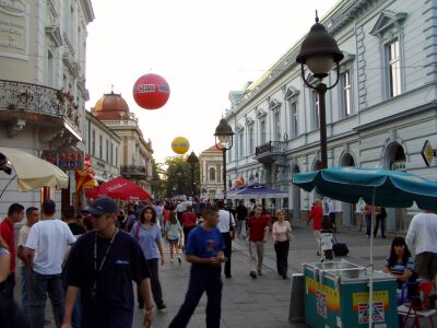 Fussgaengerzone im Stadtzentrum