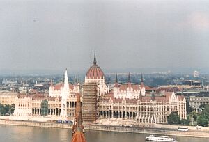 Budapest: The large Hungarian Parliament