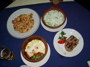 Typisches bulgarisches Mahl