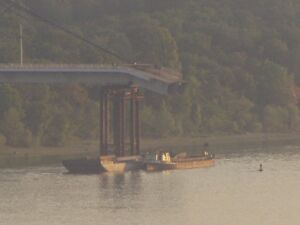 Bridge near Novi Sad: Primary target of NATO air raids