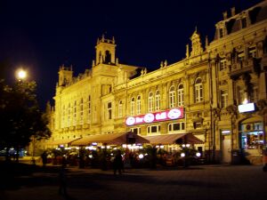 Ruse: Liberty square at night