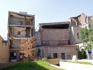 Skopje: The old train station, destroyed by a massive earthquake