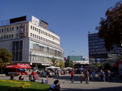 Der Mazedonische Platz im Stadtzentrum