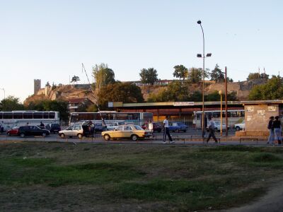 Skopje: The old fortress and the bus station