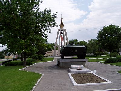 Kriegsdenkmal mit ewiger Flamme in Bendery