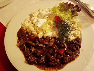 Typical Hungarian meal