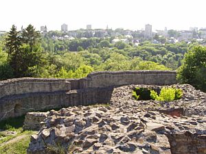 Die Ruinen der Festung von Suceava