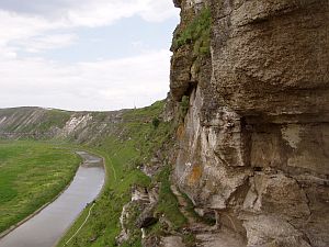 Blick aus dem Felsenkloster von Alt-Orhei