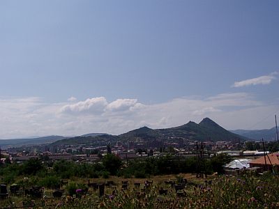 Blick auf Kosovska Mitrovica