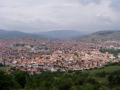 Blick auf das Zentrum von Novi Pazar