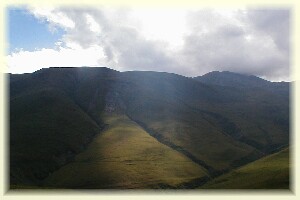 Light and shade in the Caucasus near Kazbegi