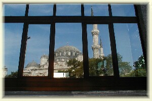 Mosque in a mirror