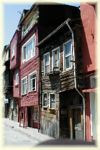 Alte Wohnhäuser in Istanbul