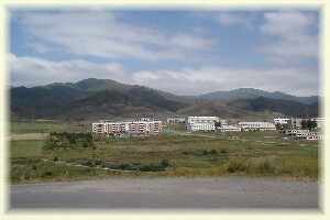 Typisches Bild einer Kleinstadt in Armenien