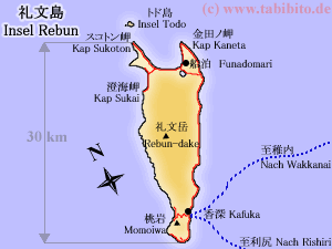 Karte von Rebun