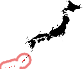 Lage von Okinawa