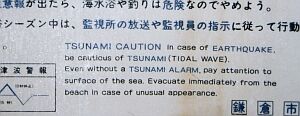 Tsunamiwarnschild