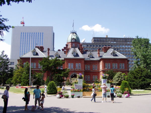 Das schöne alte Rathaus von Sapporo