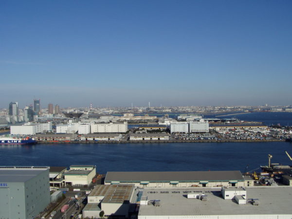 Blick auf die Insel Ariake 有明