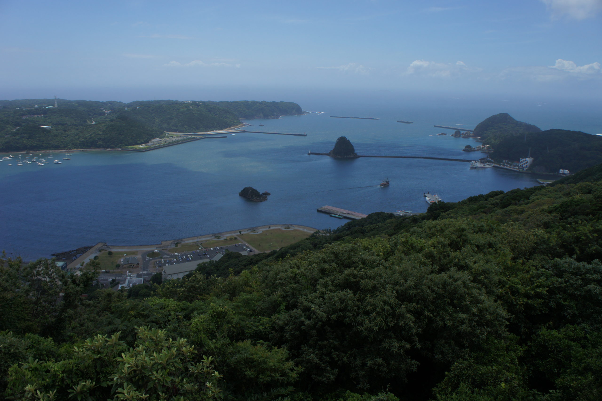 Blick auf die Bucht von Shimoda