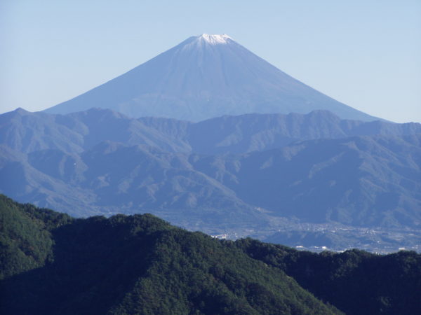 Der Fuji-san von Shosenkyo aus gesehen
