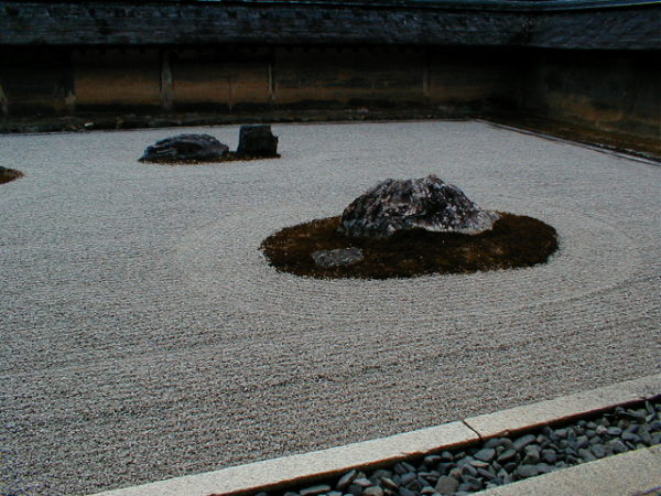 Karesansui (Steingarten) im Ryōan-ji