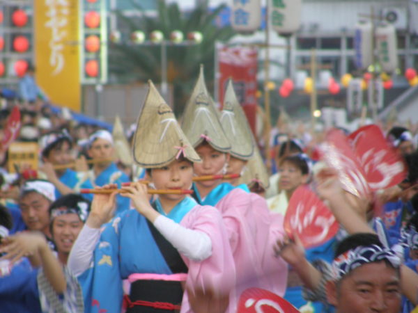 Szene beim Awa-Odori