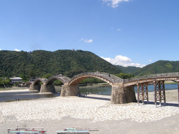 Die berühmte Kintai-Brücke