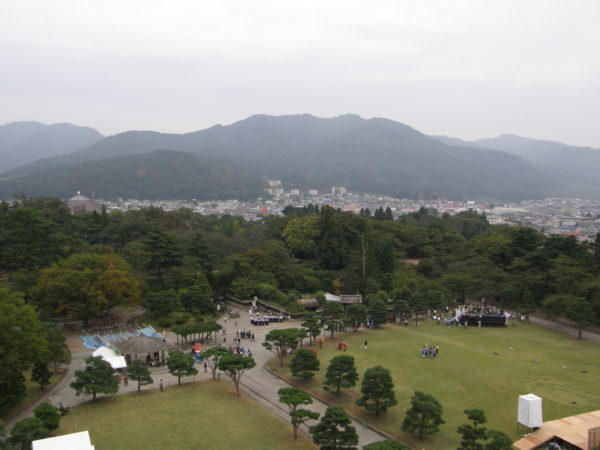 Aizu-Wakamatsu: Blick auf die Stadt