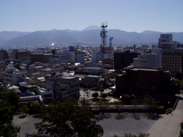 Kofu - Blick auf das Stadtzentrum