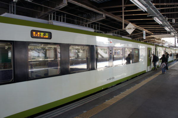 Dieselzug nach Miyako (hier im Bahnhof Morioka)
