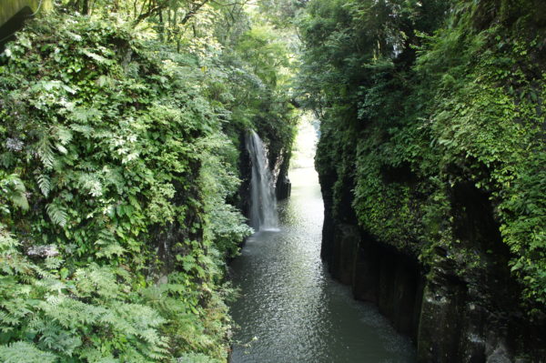 Postkartenansicht der Takachiho-Schlucht