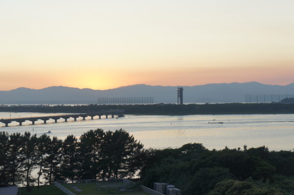 Blick auf den Südteil des Hamanako-Sees