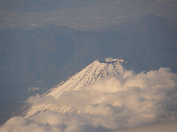 Gipfel, vom Flugzeug aus aufgenommen