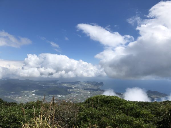 Kaimondake: Blick vom Gipfel auf die Satsuma-Küste