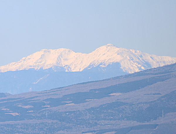 Warusawa-dake im Januar, von Hakone aus gesehen