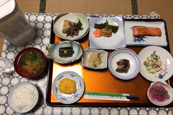 Buddhistisches Menü (mit Fisch, wohlgemerkt)