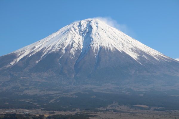 Blick vom Westen auf den Fuji-san